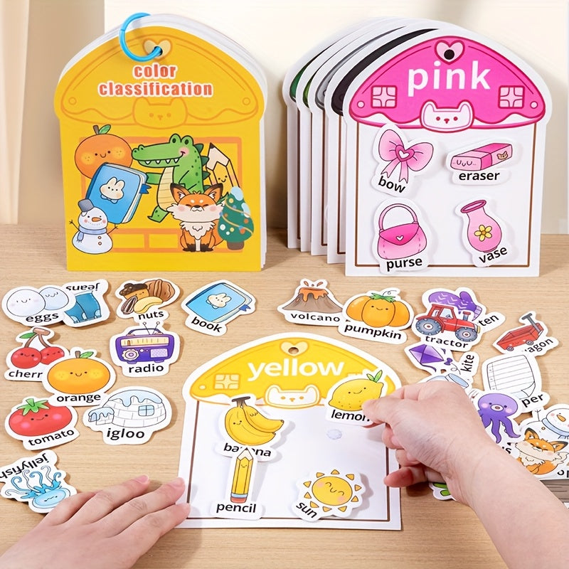 Interactive Busy Book Sorting Toy for Toddlers