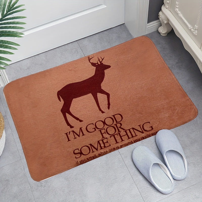 Fluffy Front Door Faux Fur Welcome Mat Non-Slip Machine Washable