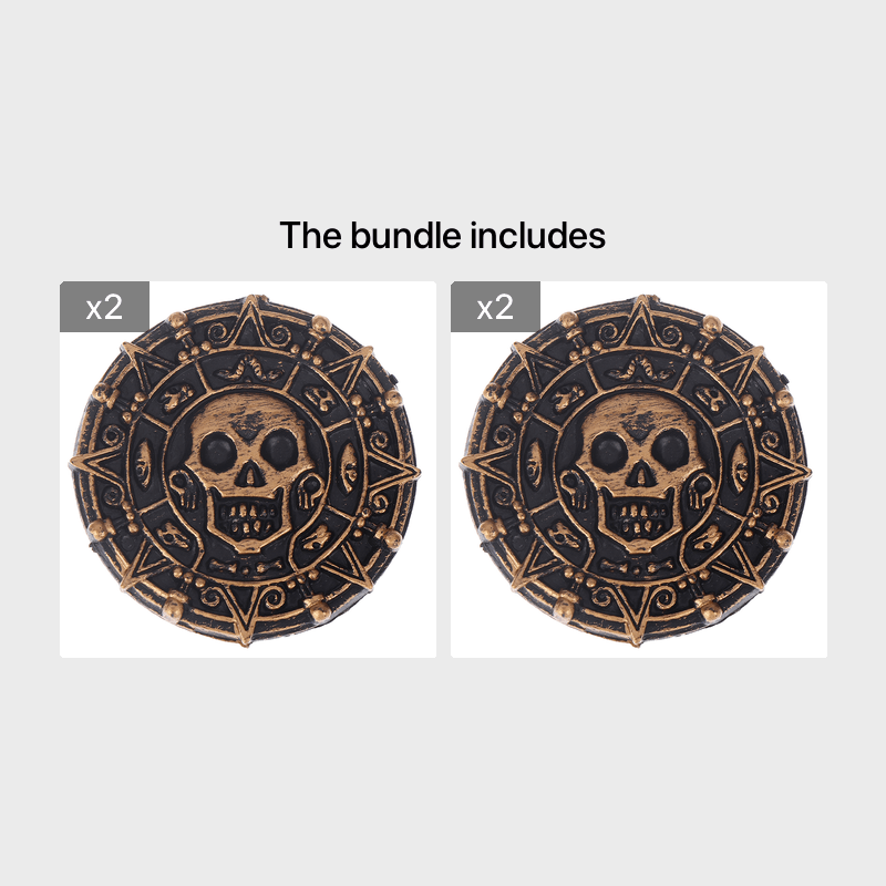 Plastic Pirate Treasure Coins Party Props Christmas Gift Game Currency
