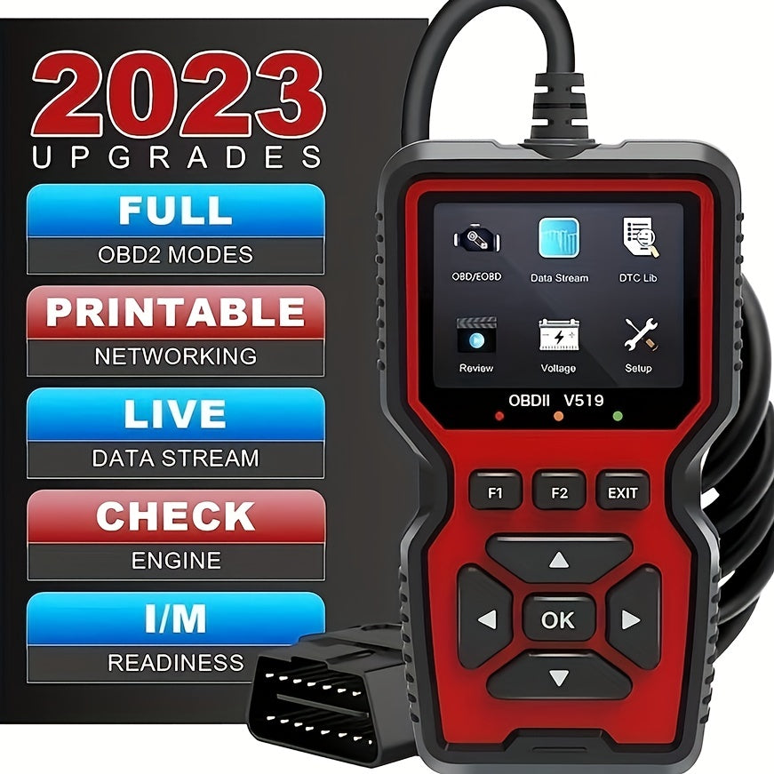 V519 OBD II Diagnostic Scanner Car Fault Detector