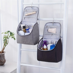 Minimalist Solid Makeup Bag Portable Hanging Bag