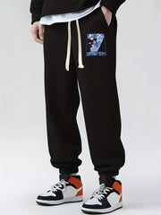 Men's Drawstring Sweatpants Loose Fit Casual Joggers Spring Autumn