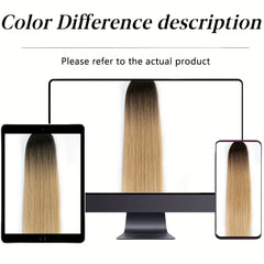 76 2 Cm Ombre Blonde Straight Ponytail Extensions Drawstring Hair Piece