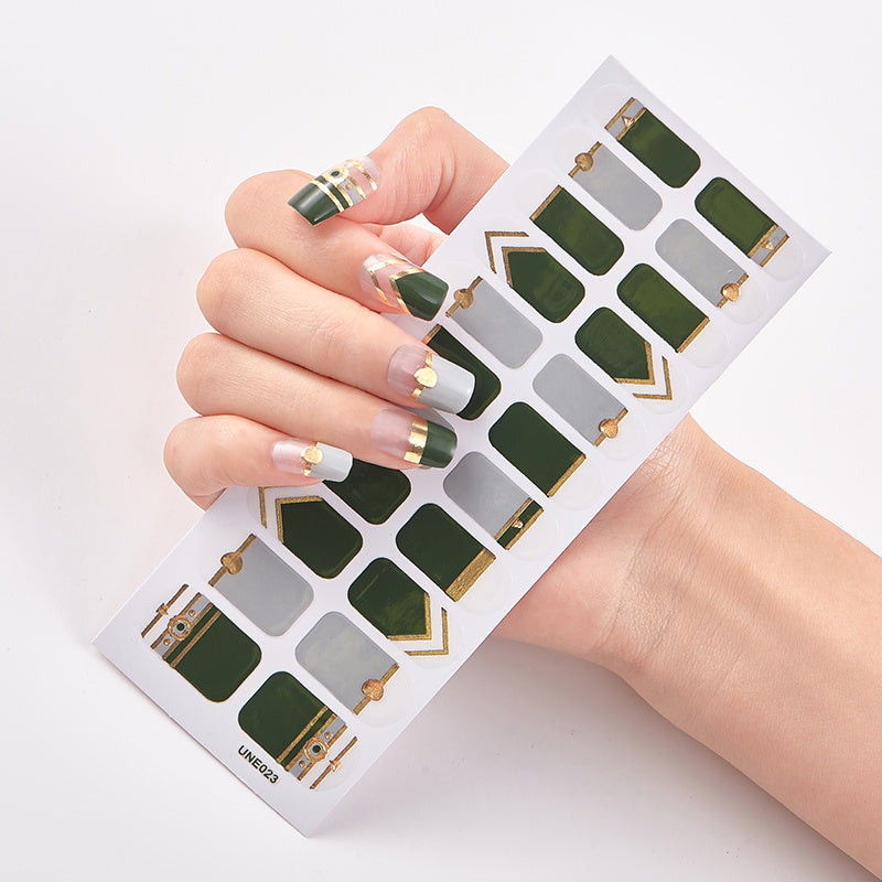 3D Self Adhesive Nail Polish Stickers Full Cover Manicure Stickers