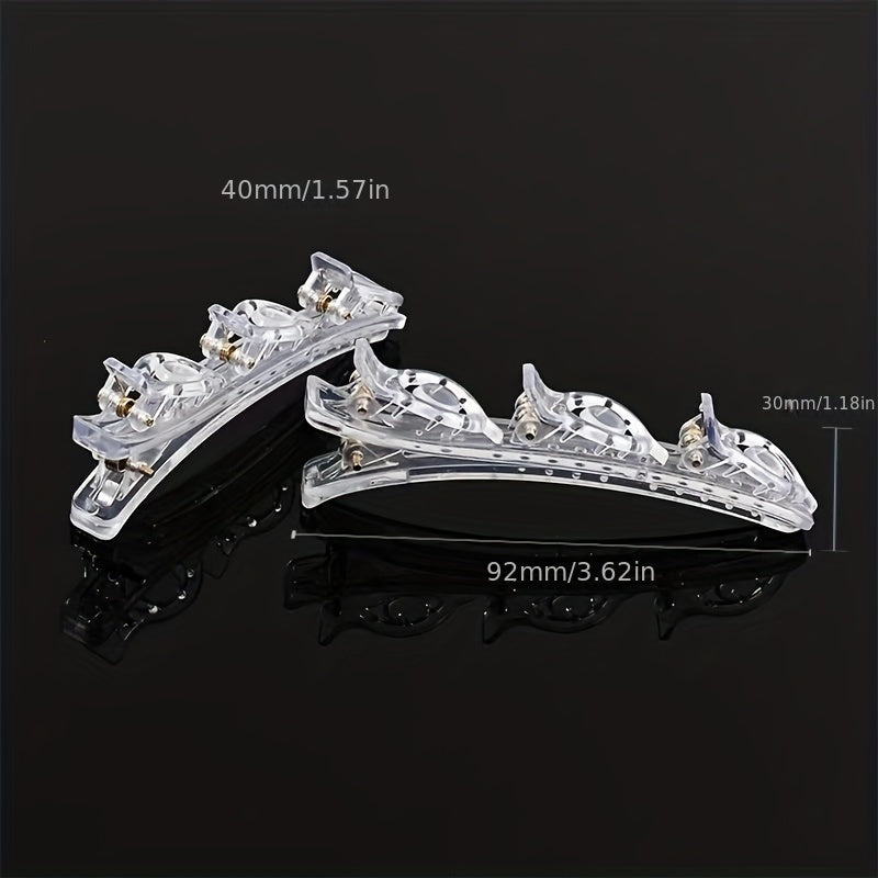 Transparent Hair Claw Clip Nonslip Shark Claw Ponytail Holder