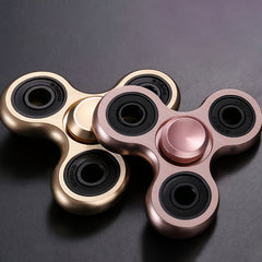 Aluminum Alloy Fidget Spinner Triangular Metal Spiral Toy