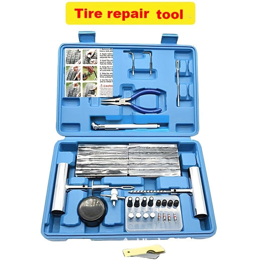 Universal Tire Repair Kit 68pcs for Punctures & Flats Patch Car Motorcycle