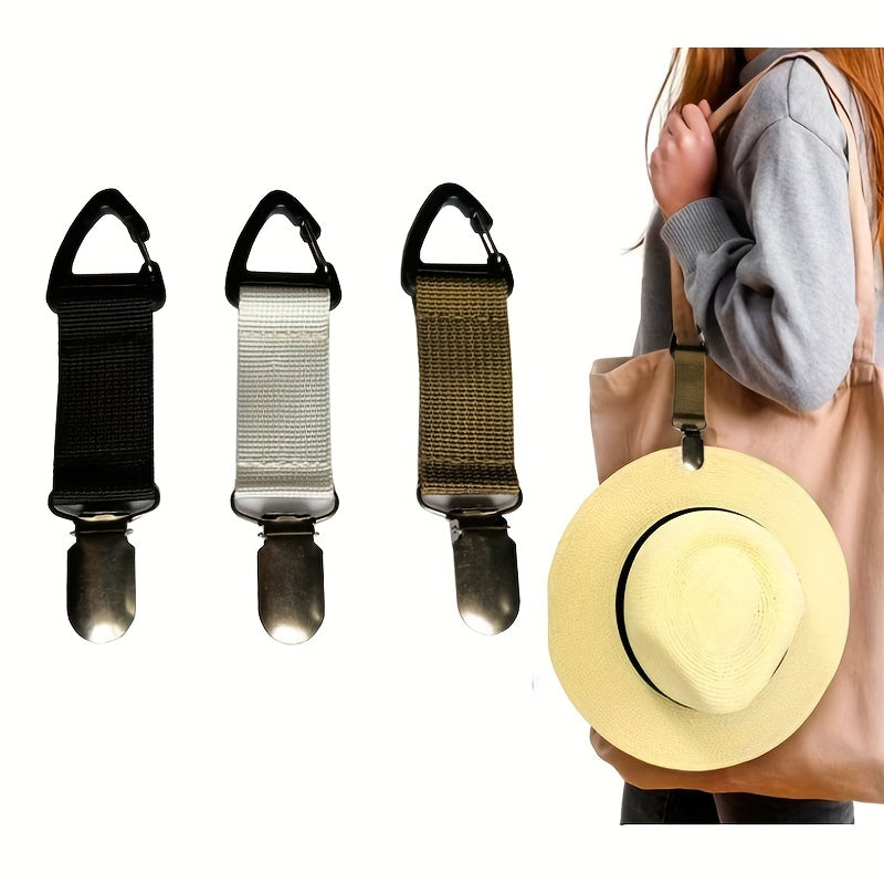 Multifunction Bag Hanging Clip Elastic Hat Clip for Travel
