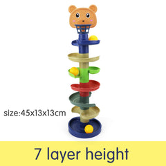 Children's Stacked Shooting Track Rolling Ball Tower