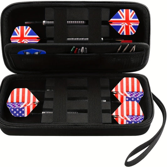 GWCASE Dart Case For Steel & Soft Tip Darts Storage Fits Tips, Shafts, Flights