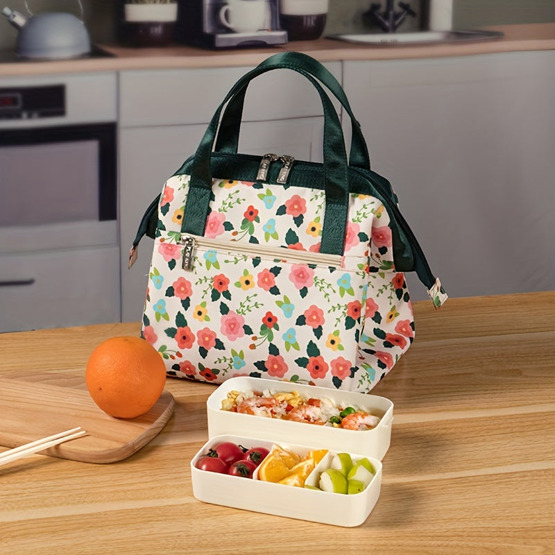 Portable Insulated Lunch Bag Waterproof Insulation Package Thermal 2 Layer