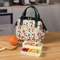 Portable Insulated Lunch Bag Waterproof Insulation Package Thermal 2 Layer