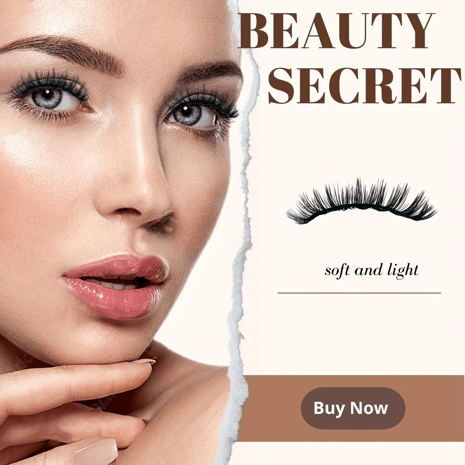 5 Pairs Natural Look Fluffy False Eyelashes