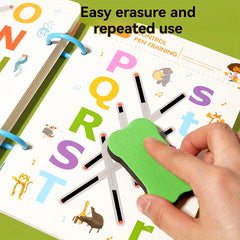 Pen Control Training Workbook Alphabet Number Tracing Pages