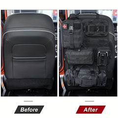 Molle Seat Back Storage Bag Car Seat Organizer With Pouches