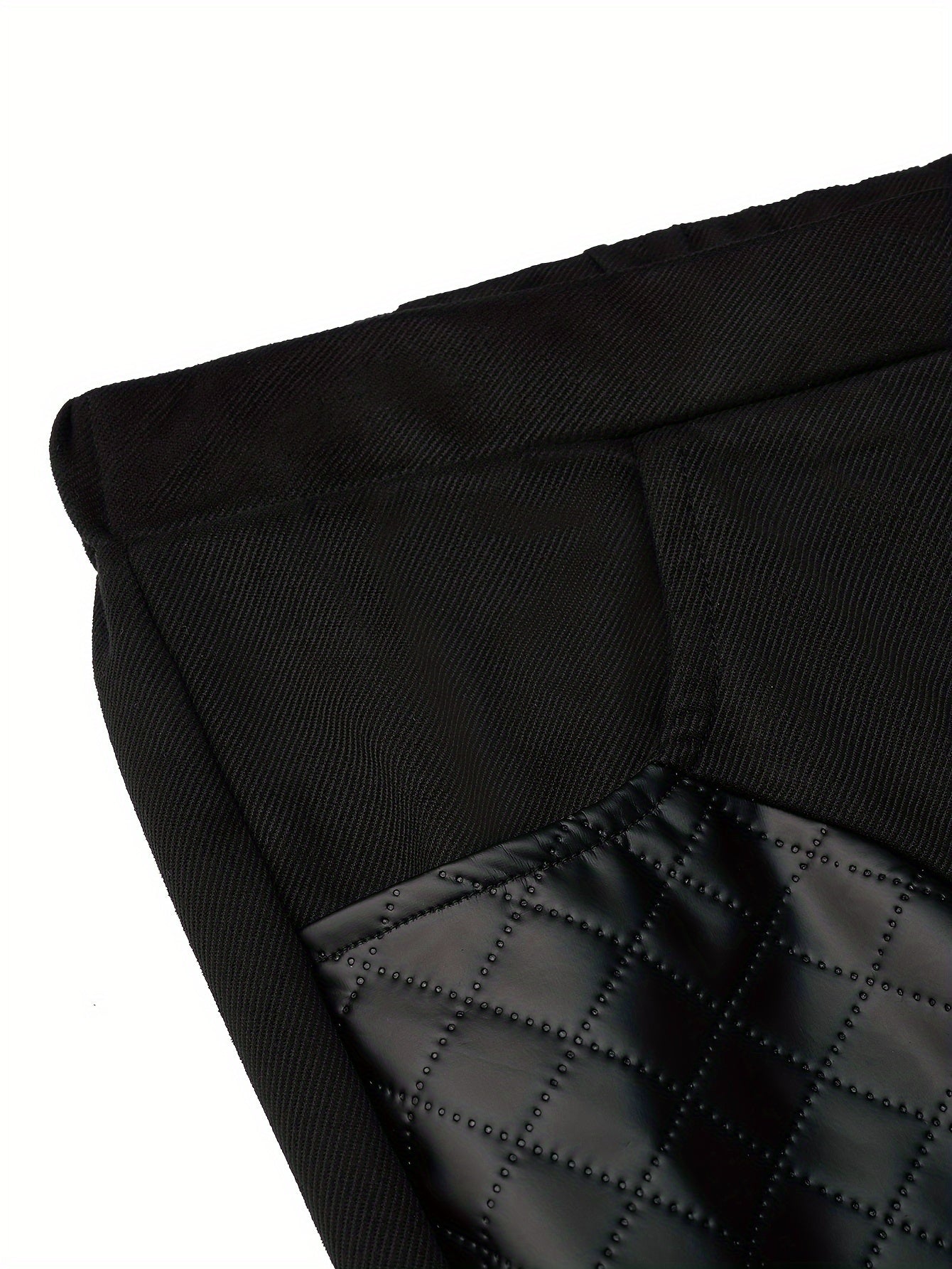  Solid Stitching PU Leather Trousers