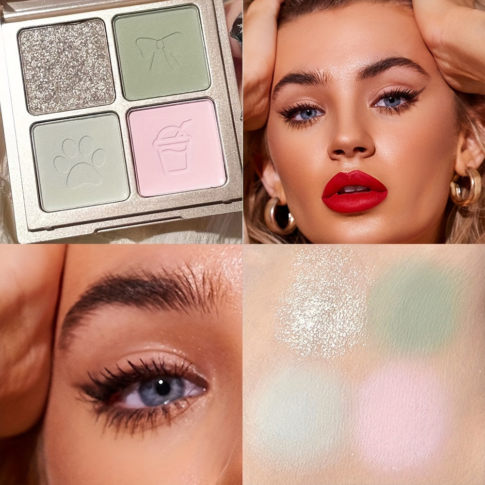 Matte Natural Finish 4-Color Eyeshadow Palette