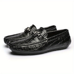 Metal Buckle Flat Loafers Women's Slip On Walking Shoes