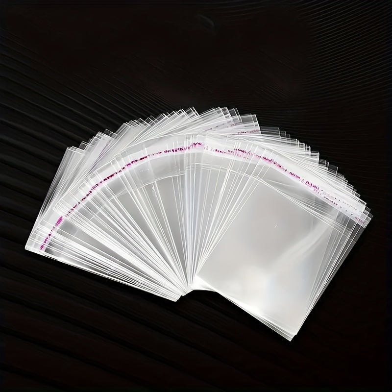 100pcs Transparent Self sealing Bags for Decorations Candy and Cookie