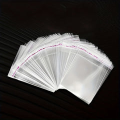 100pcs Transparent Self sealing Bags for Decorations Candy and Cookie