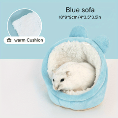 Rabbit Ear Patterned Hamster Bed - Keep Your Pet Warm and Comfy