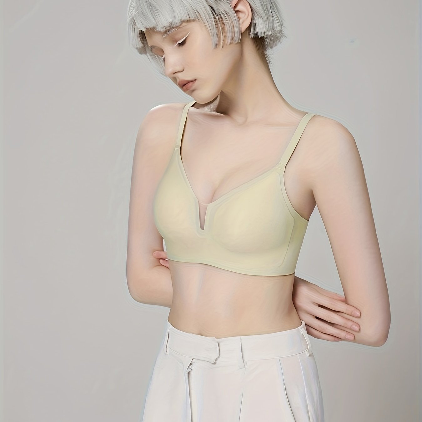 Mesh Full Coverage Push Up Bra - Women's Lingerie