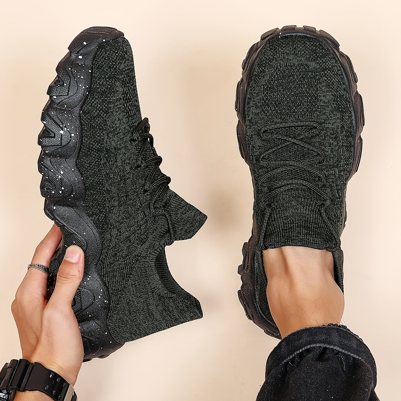 Men Breathable Mesh Lightweight Casual Shoes Non slip Sneakers