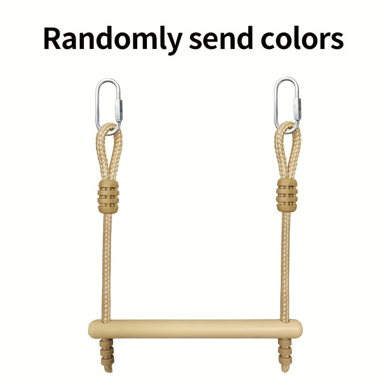 Kids Outdoor Monkey Bars Climbing Frame with Swings & Monkey Pole