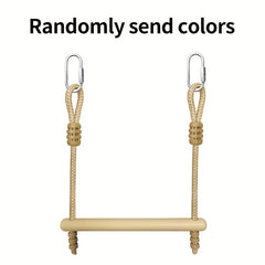 Kids Outdoor Monkey Bars Climbing Frame with Swings & Monkey Pole
