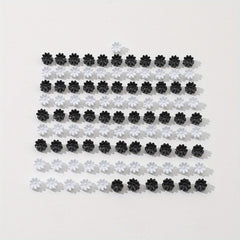100pcs Mini Hair Claw Flower Shape Braid Hair Clip Accessories