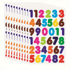 10pcs DIY Colored Dots Alphabet & Number Stickers Pack