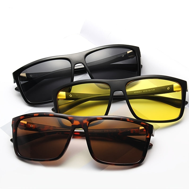 Men's Retro Polarizer Sunglasses Large Frame Outdoor Driving