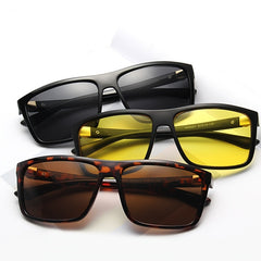 Men's Retro Polarizer Sunglasses Large Frame Outdoor Driving