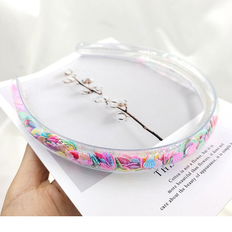 Girls Glitter Sequin Soft Headbands Hair Accessories