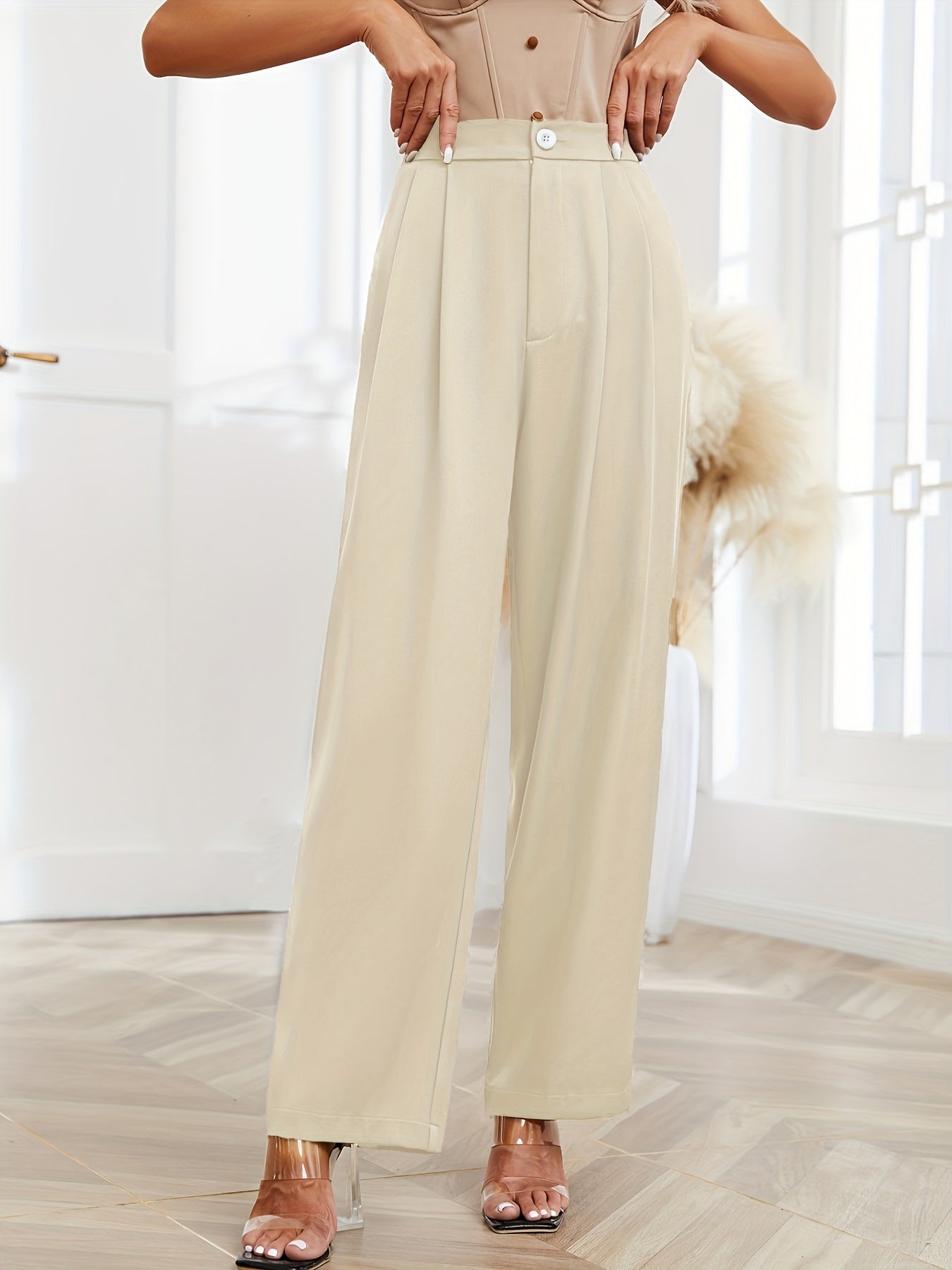 Loose High Waist Wide Leg Pants for Women