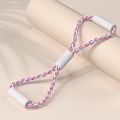 8 Shape Resistance Bands Yoga Stretch Braided Bands for Fitness Training