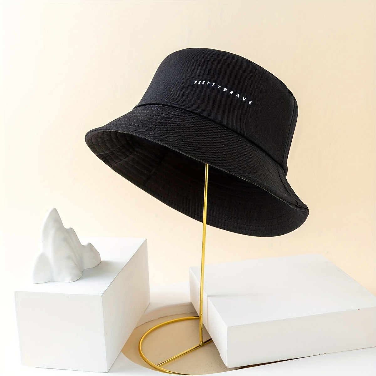 Men's Pretty Brave Print Bucket Hat Sunshade