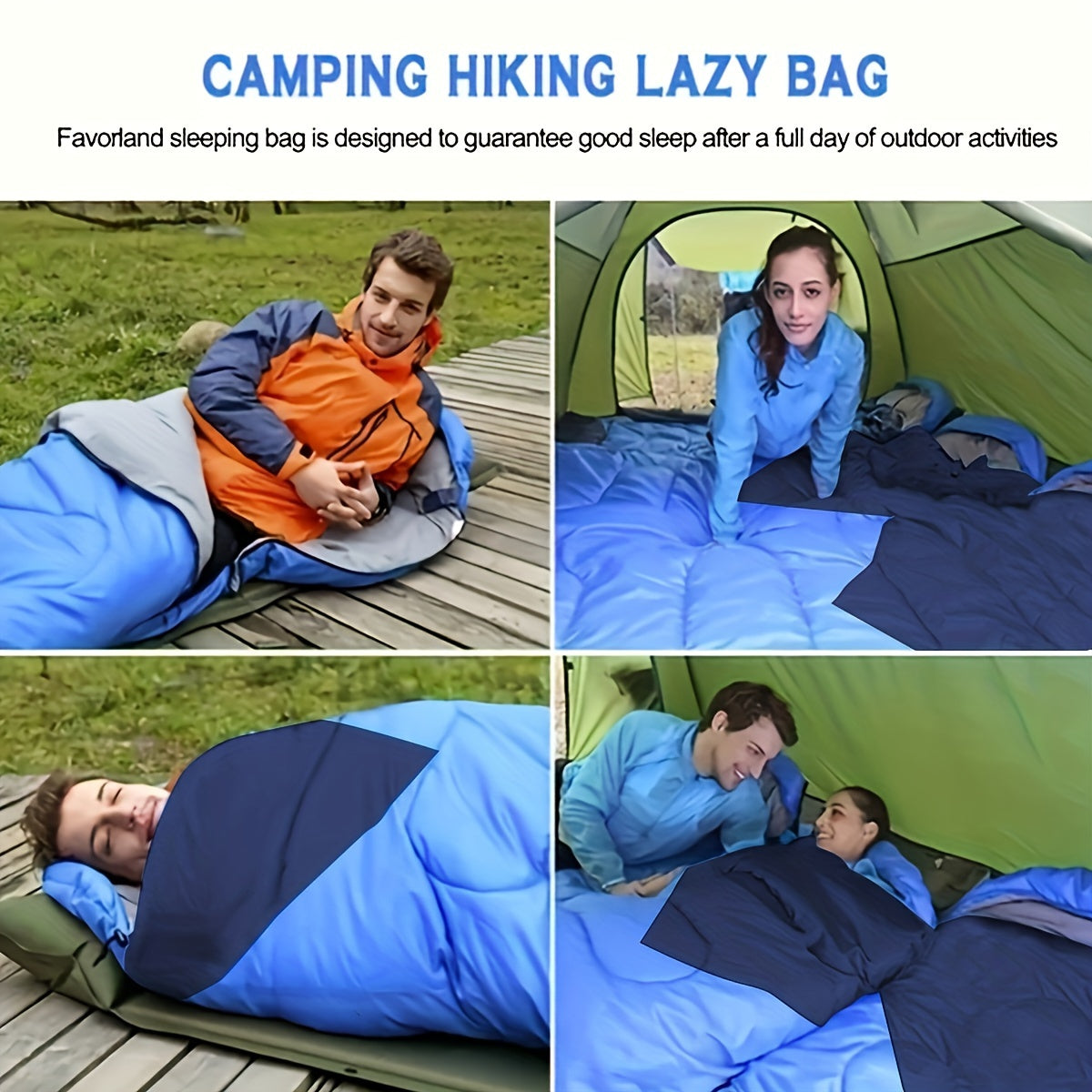 Lightweight Waterproof Sleeping Bag for Outdoor Camping