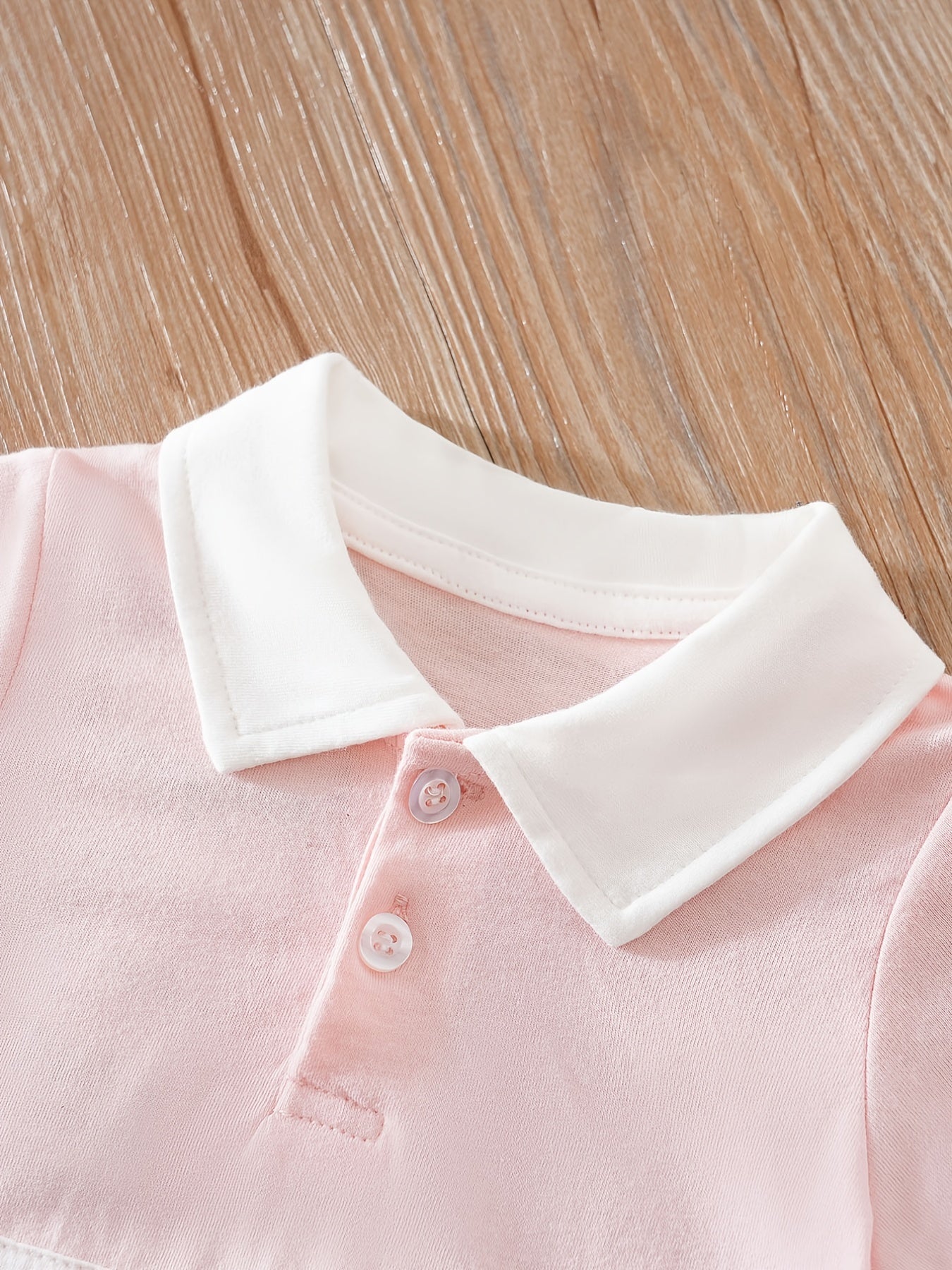 Baby Boys Casual Block Short Sleeve Romper