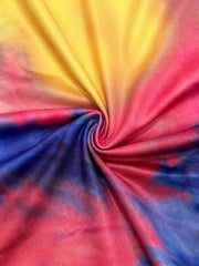 Tie Dye High Stretch Low Rise Straight Leg Pants