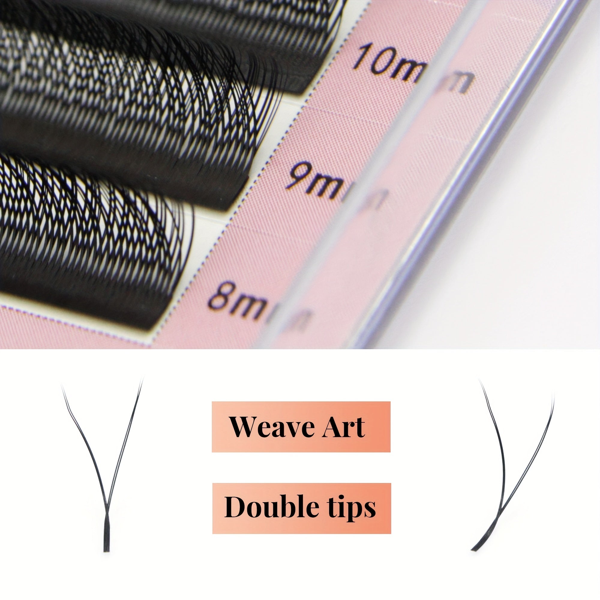 Y Shaped False Eyelashes Handwoven Soft Natural Crossed Extension