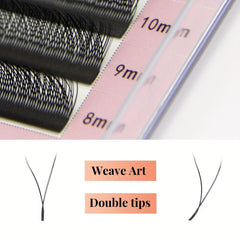 Y Shaped False Eyelashes Handwoven Soft Natural Crossed Extension