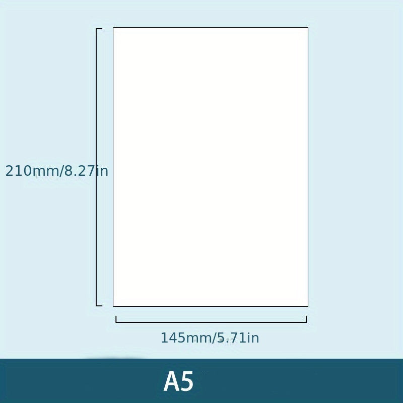 60 Pages A5 B5 Loose Leaf Notebook with Checkered Blank and Lined Styles