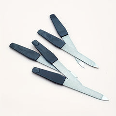 5Pcs Stainless Steel Nail File with Plastic Handle for Manicure/Pedicure