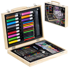 Magic Toy Shop Art Set Wooden Case 67pcs