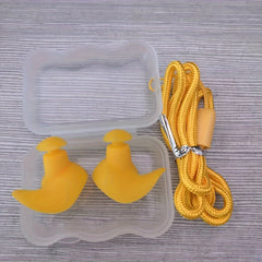 Reusable Earplugs with Lanyard for Swimming and Sleeping