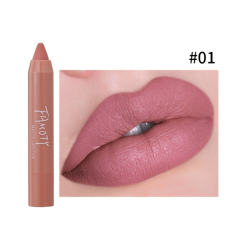 Dusty Rose Red Brown Matte Velvet Lipstick Moisturizing
