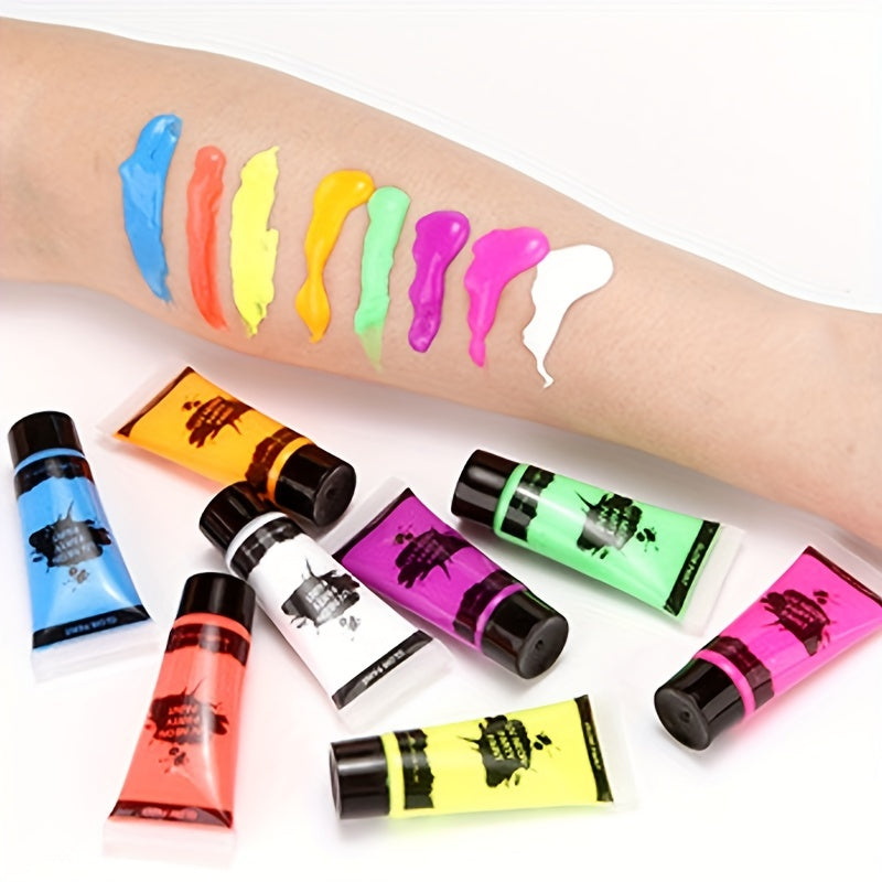 Blacklight Neon Body & Face Paint Kit Party Supplies