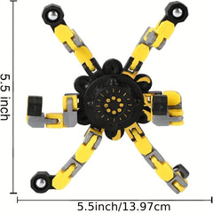 Transformable Fidget Spinners High Speed Bearings DIY Robot Toys