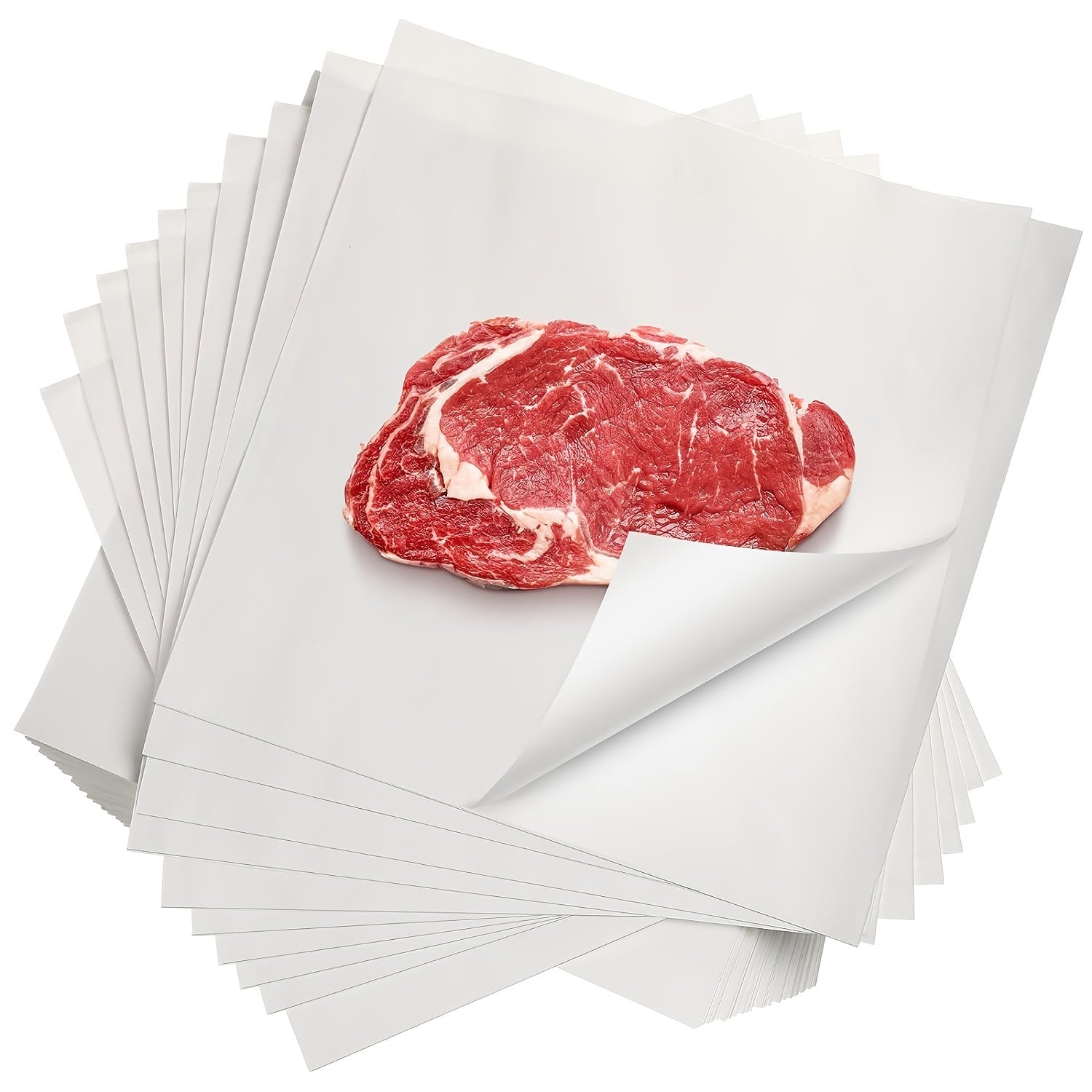 100pcs Disposable Butcher Paper Sheets 30x30cm Square Meat Sheet